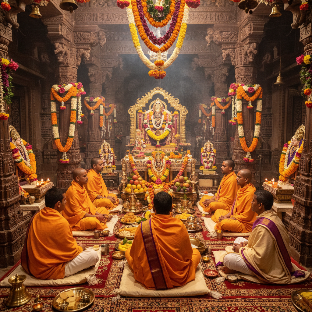 Chinnamastika Devi Puja at Ramnagar Temple Varanasi, 7 pandit, square img