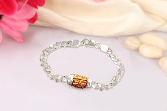Divine Soul Bracelet (Java)-Large-Silver Basket With Elastic