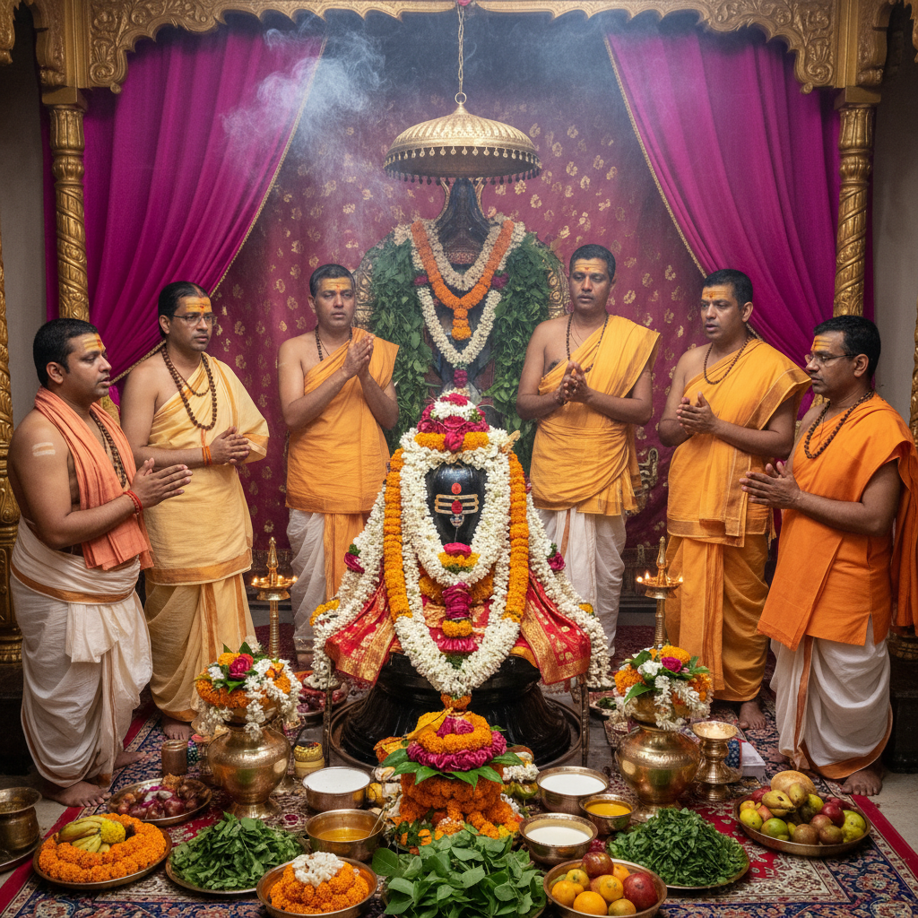 Ekadash Rudra in bg Puja (Ekadasa Rudrabhishekam Puja) , 7 pandits, sqaure img