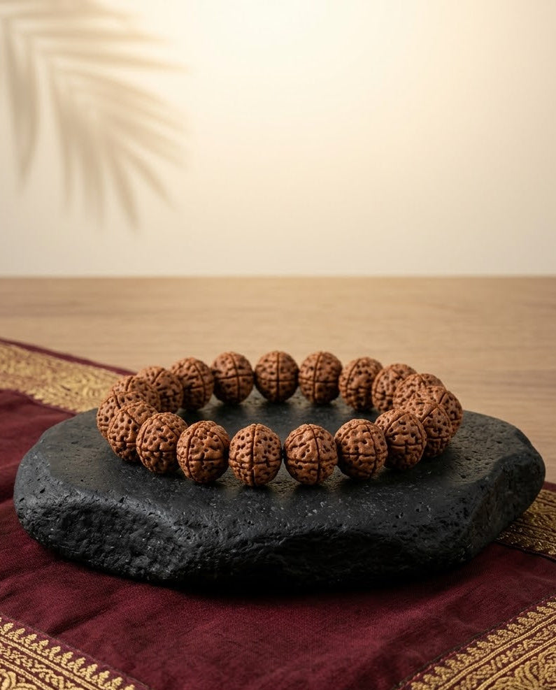 Siddh 7 Mukhi Rudraksha Bracelet | Energised for Wealth & Mahalakshmi Blessings