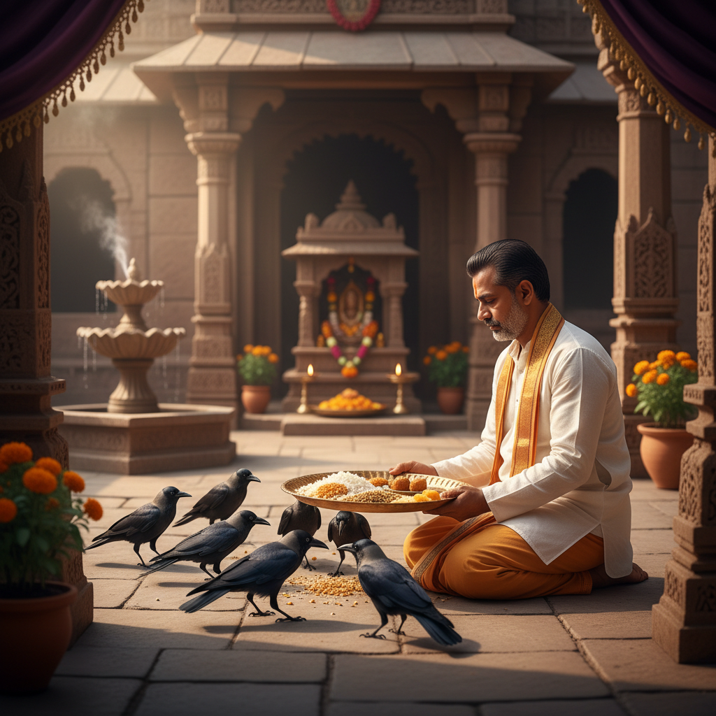 Feed Crows for relief from Pitra Dosha-3 Months