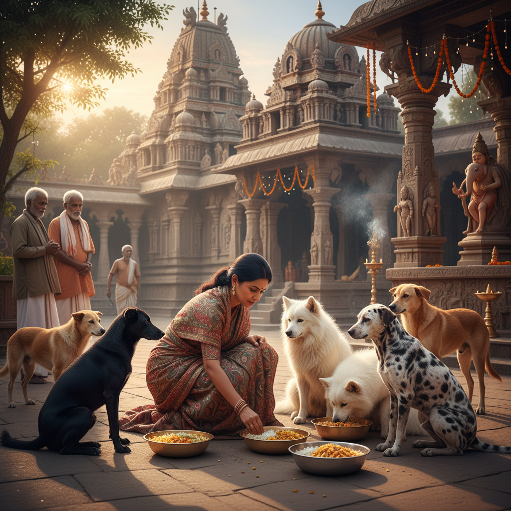Feed Dogs for blessings of Planet Ketu-1 Month