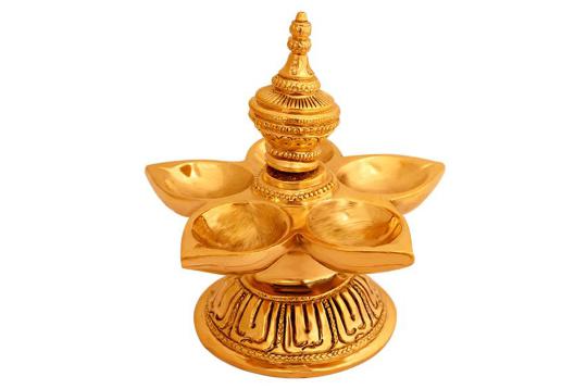 Panch Batti Brass Diya
