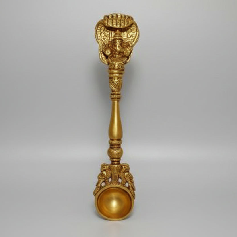 Ganesh Sheshnag Spoon In Brass