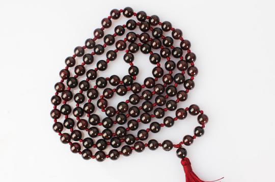 Garnet Beads Mala (7 mm)-108+1 Beads