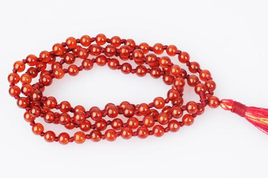Gomed Round Mala (4 mm)-139 Beads