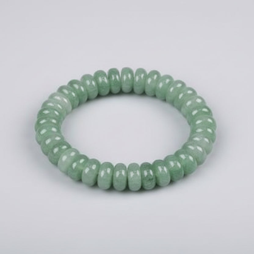 Green Aventurine Bracelet (Elliptical Beads)