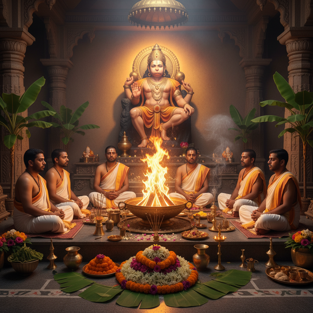 Hanuman Gayatri Mantra Japa Yagna and Homam-51000 Chants
