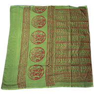 Hare Ram Hare Krishna Shawl (I)-Green