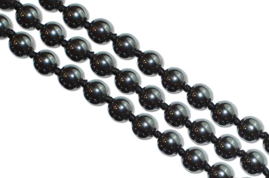 Hematite Mala-108+1 Beads (Size: 6 mm)