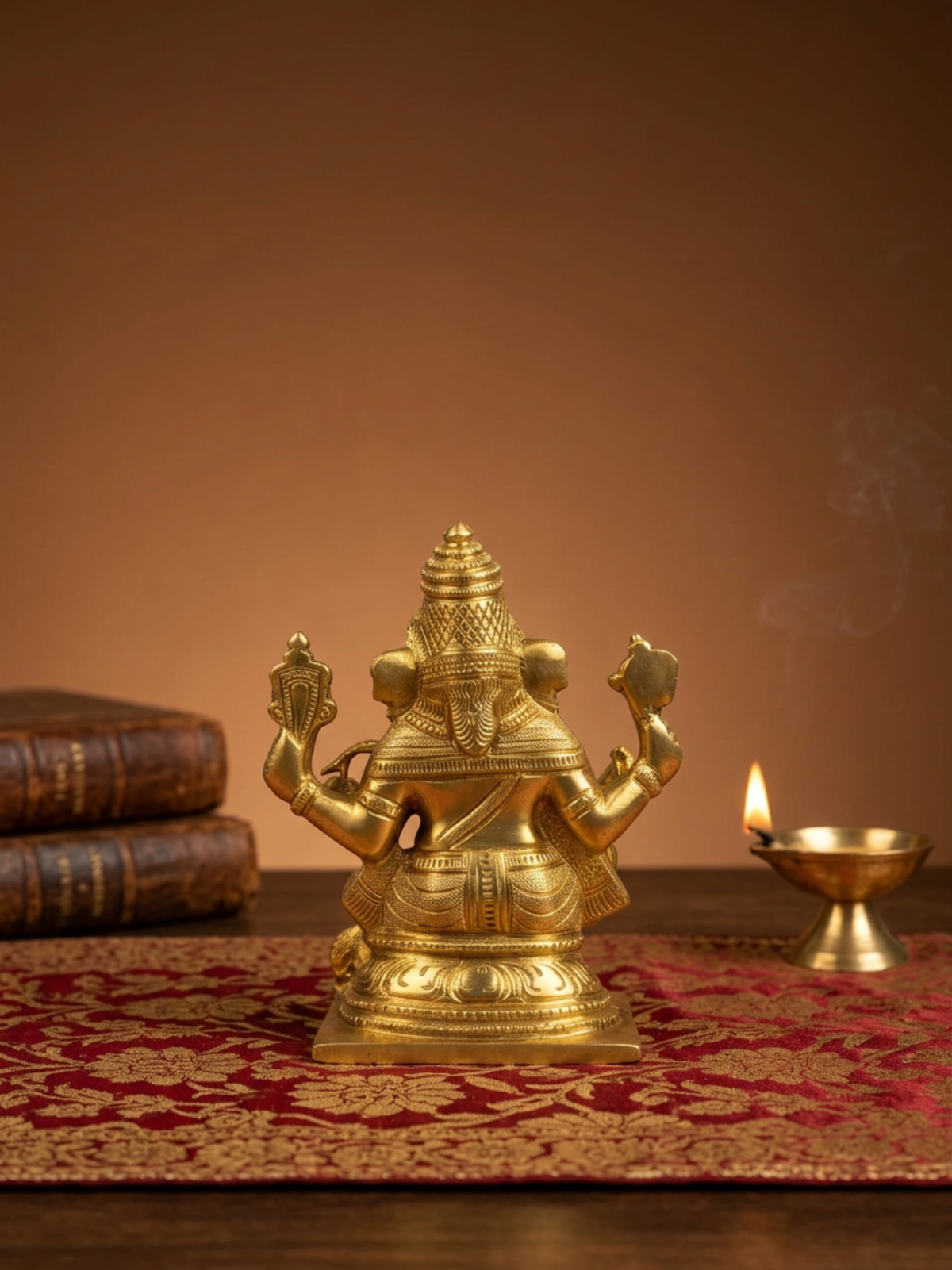 Shree Ganesh Panchdhatu Idol Handcrafted Five Metal Ganesha Murti for Home Puja and Temple Decor