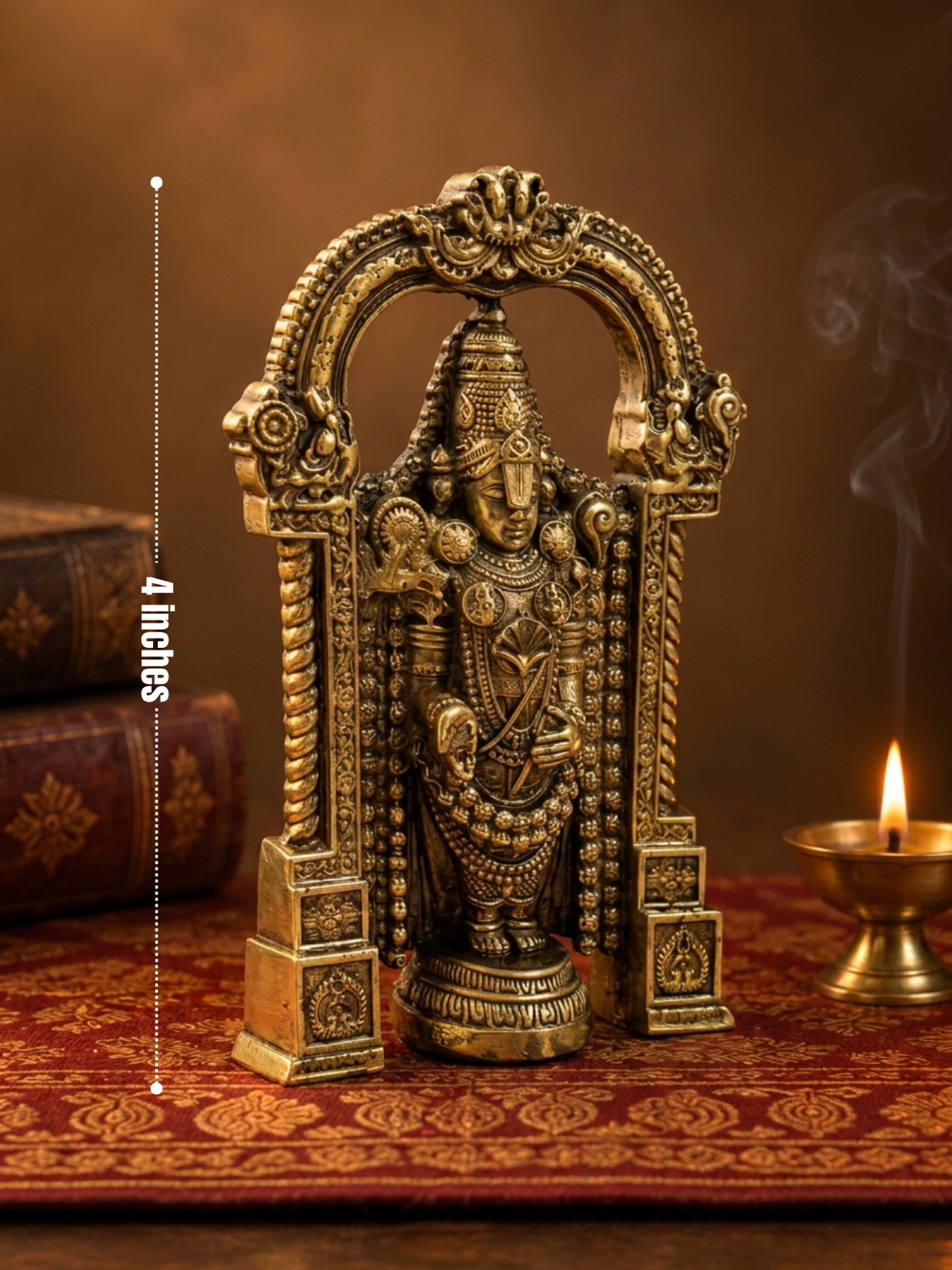 Shree Tirupati Balaji Ashtadhatu Idol for Home Temple