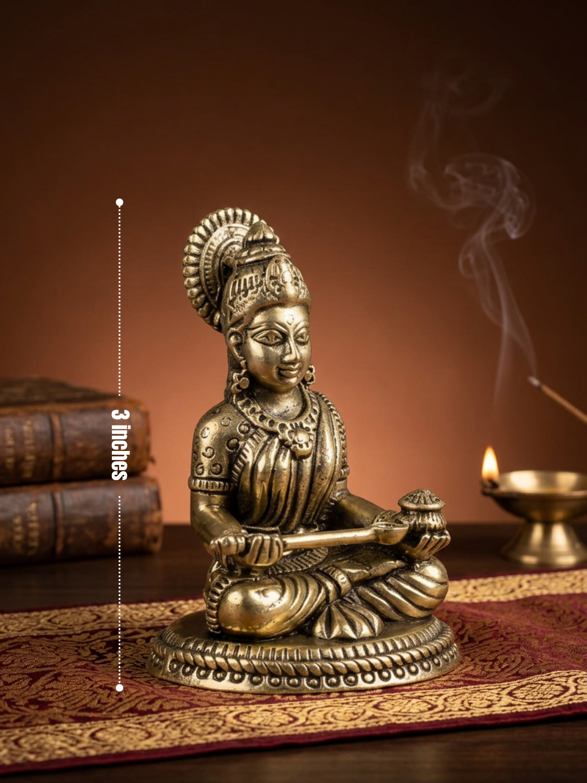 Annapurna Mata Ashtadhatu Idol Goddess of Nourishment and Abundance