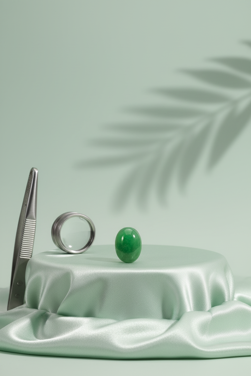 Natural Green Jade Stone – 4 Carat | Certified Loose Gemstone - ManiMonk