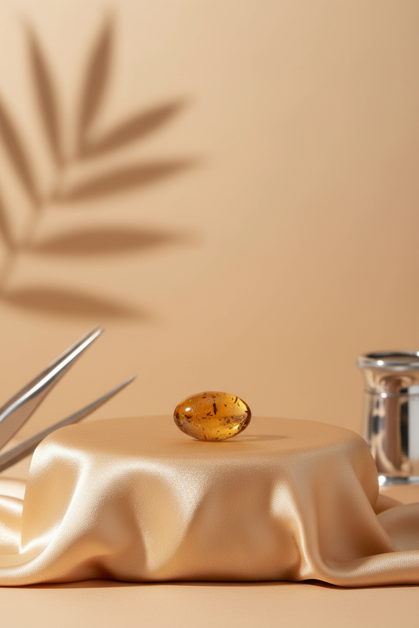 Amber Stone 4 Carat | Natural Baltic Amber Gemstone - ManiMonk