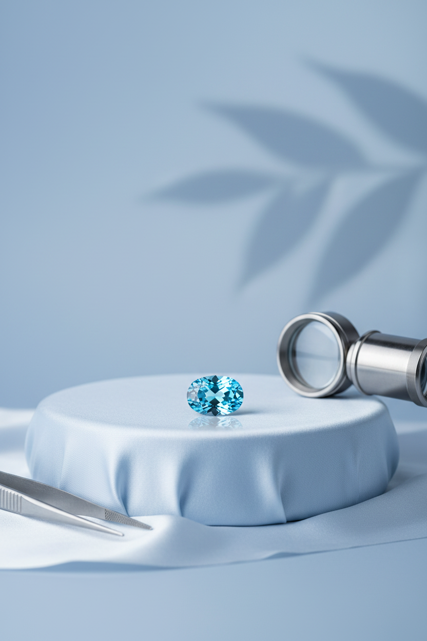 Blue Topaz Stone - 7 Carat Approx - ManiMonk
