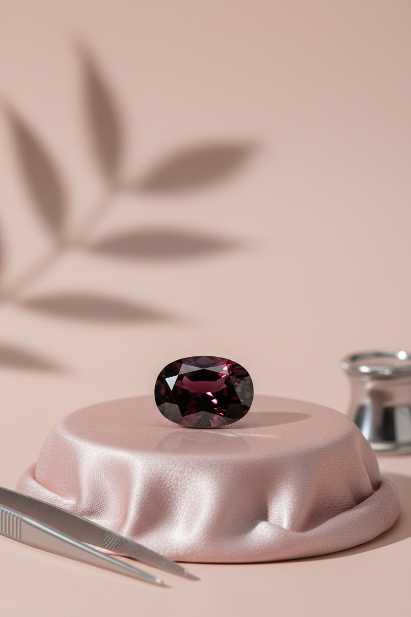 Red Garnet Stone - 3 Carat Approx - ManiMonk