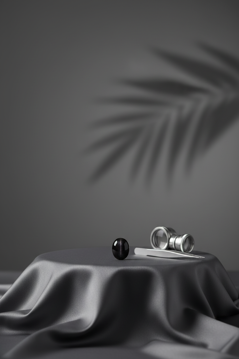 Black Cats Eye - 7 Carat Approx - ManiMonk