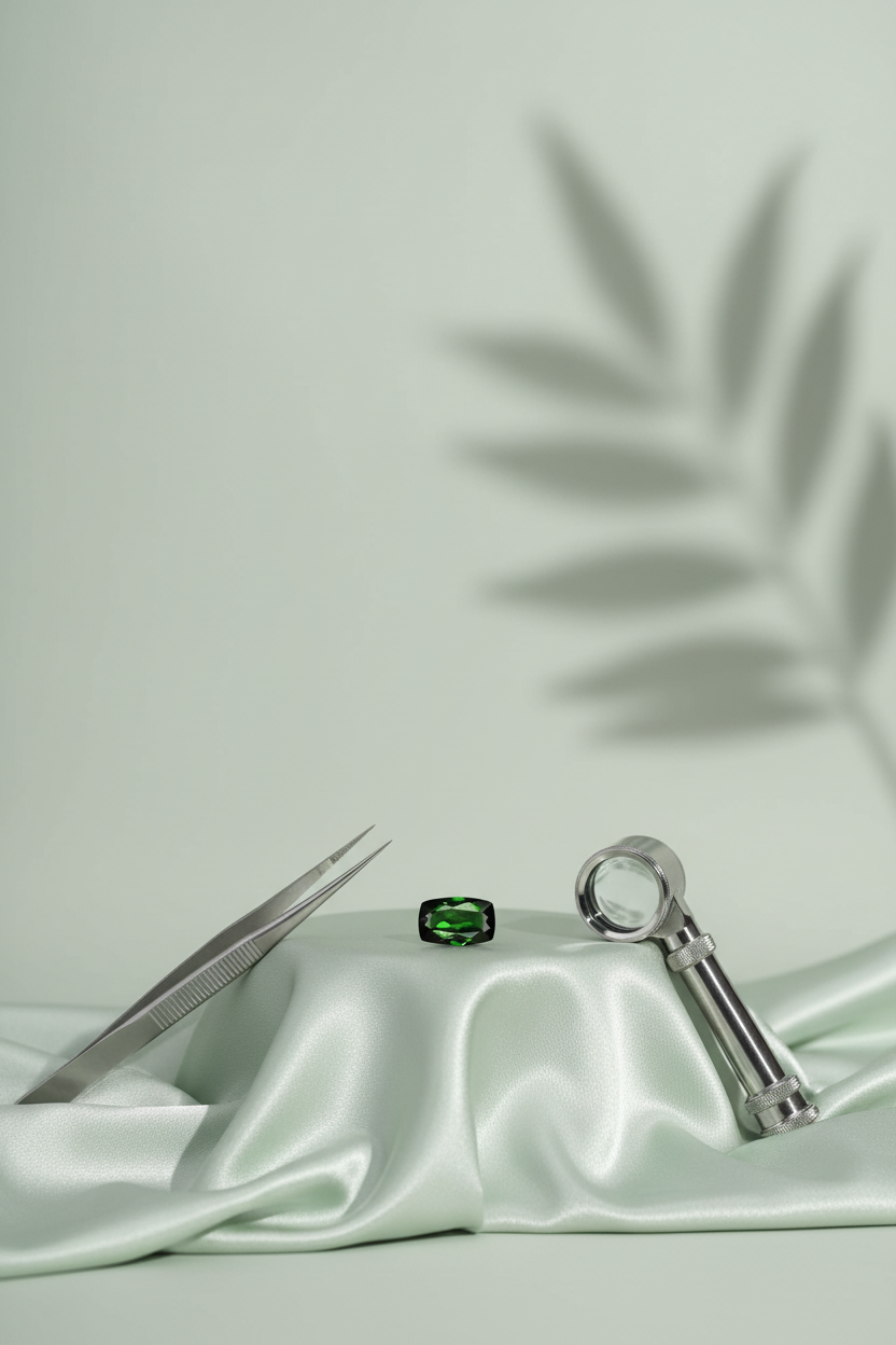 Green Tourmaline Stone - 3 Carat Approx - Natural Healing Gemstone - ManiMonk