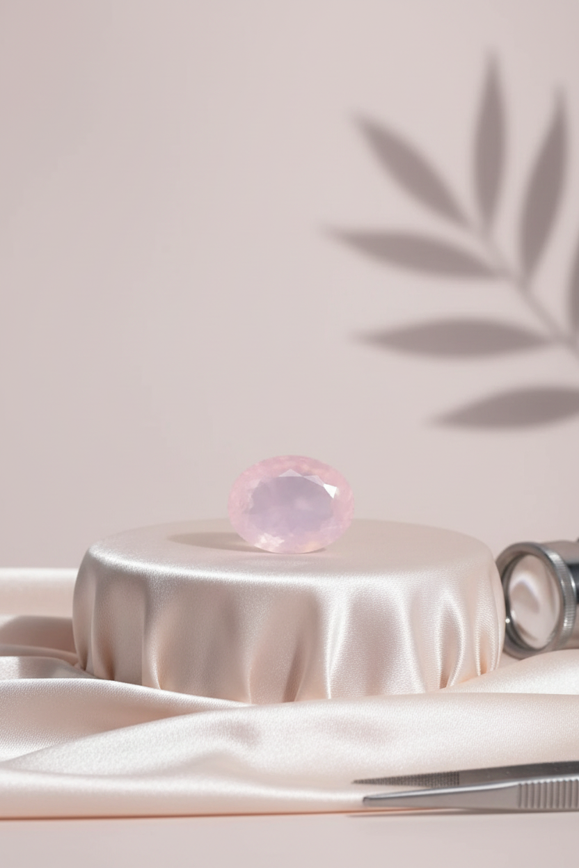 Natural Rose Quartz Stone - 6 Carat | Crystal of Love and Emotional Healing - ManiMonk