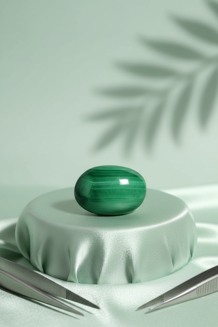 Kidney Stone Malachite - 4 Carat Approx - Natural Healing Gemstone - ManiMonk