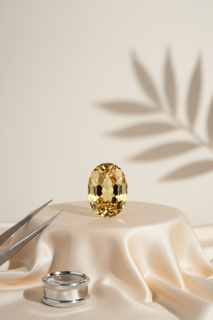 Yellow Citrine Gemstone | 4 Carats | Natural & Certified - ManiMonk
