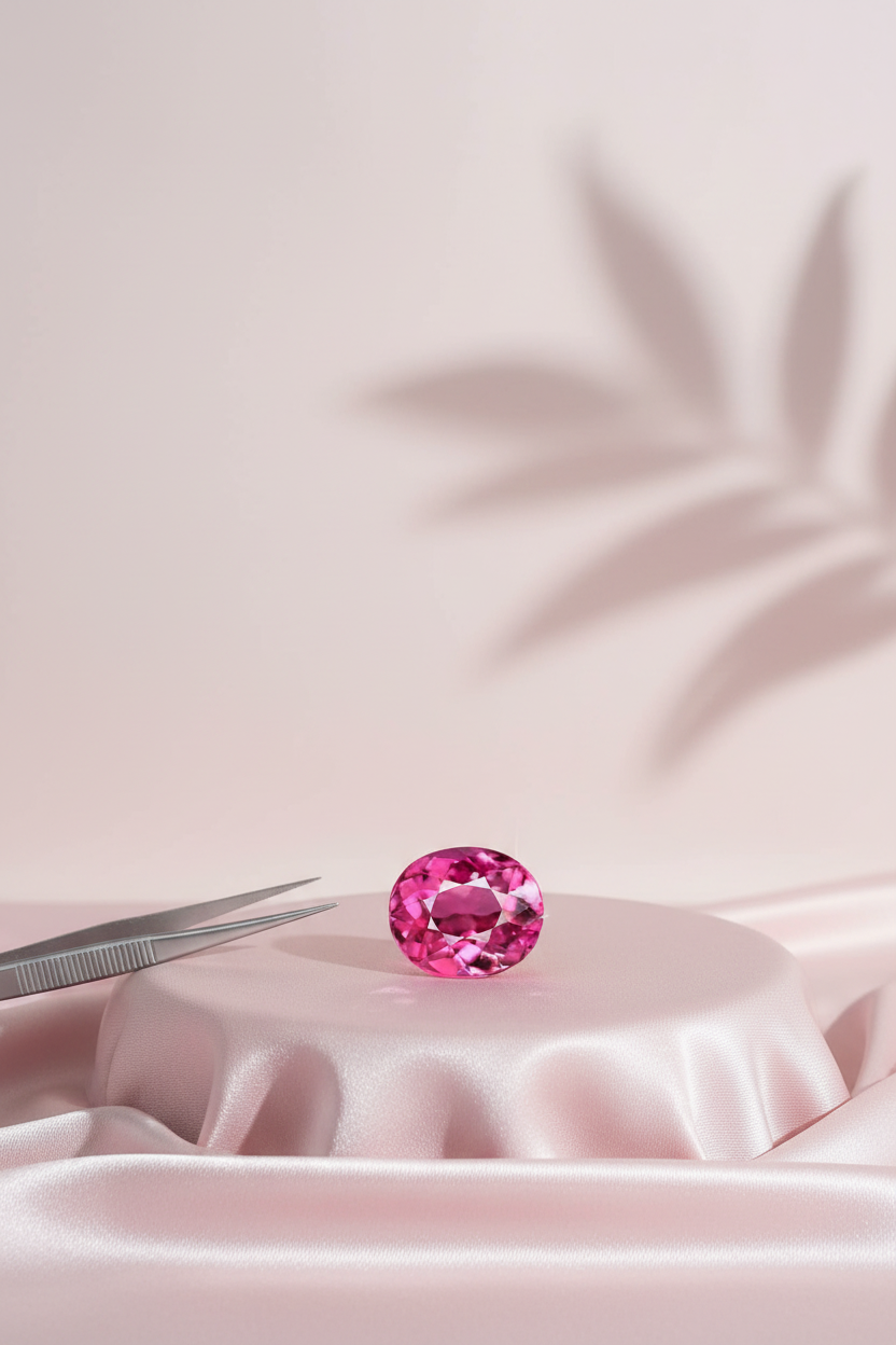Pink Tourmaline Stone – 3 Carat Approx - ManiMonk