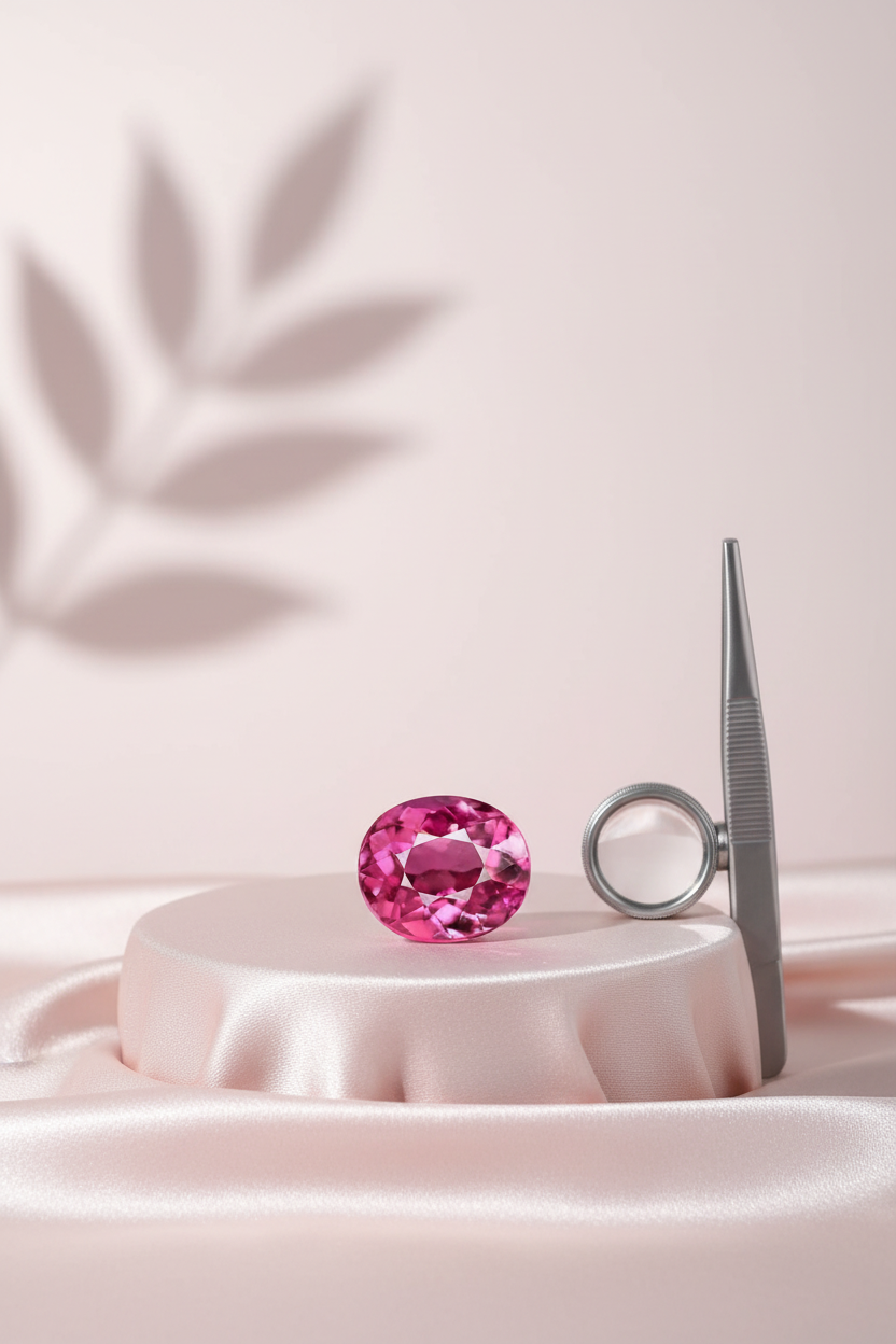 Pink Tourmaline Stone - 4 Carat Approx - ManiMonk