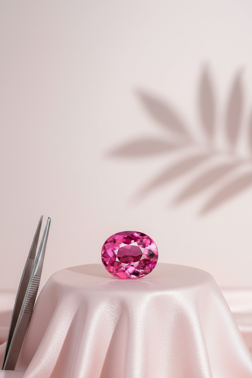 Pink Tourmaline Stone - 5 Carat Approx - ManiMonk