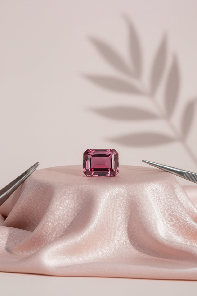 Pink Tourmaline Stone - 6 Carat Approx - ManiMonk