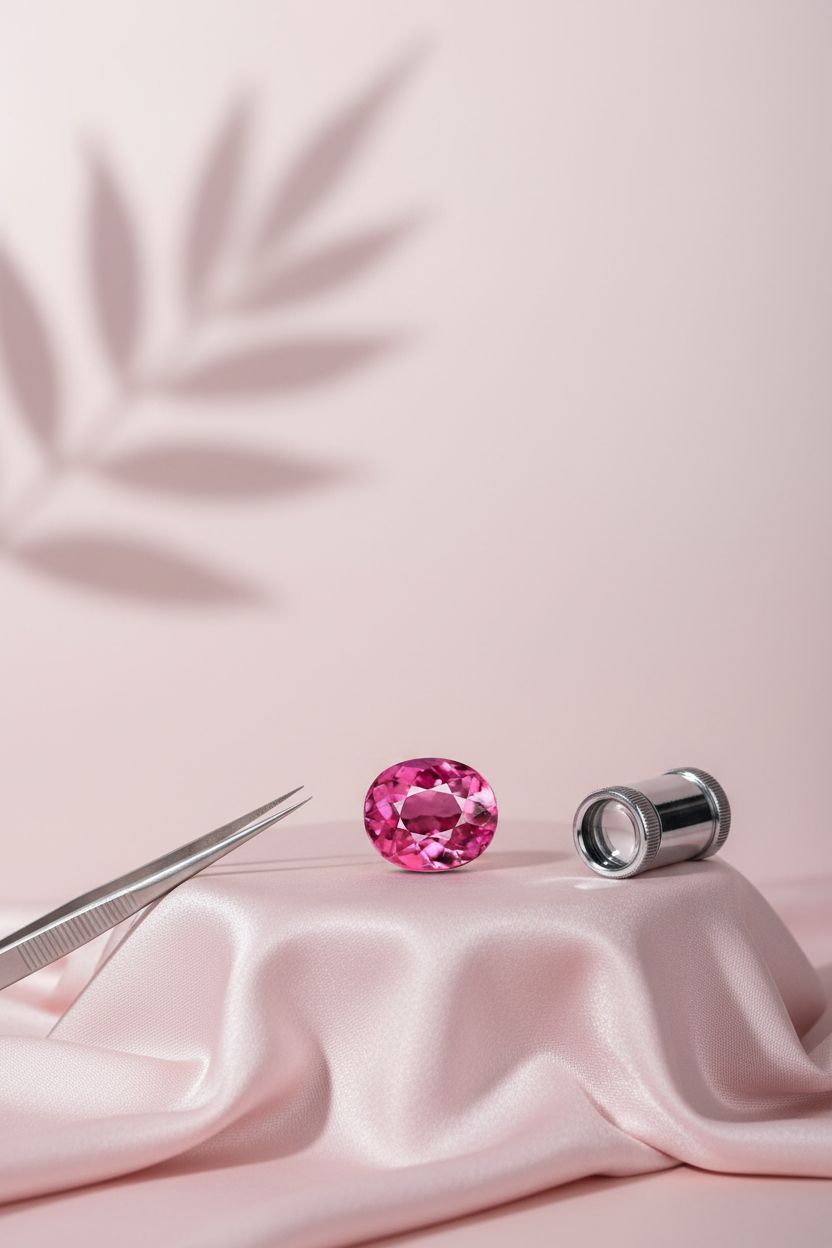 Pink Tourmaline Stone - 7 Carat Approx - ManiMonk