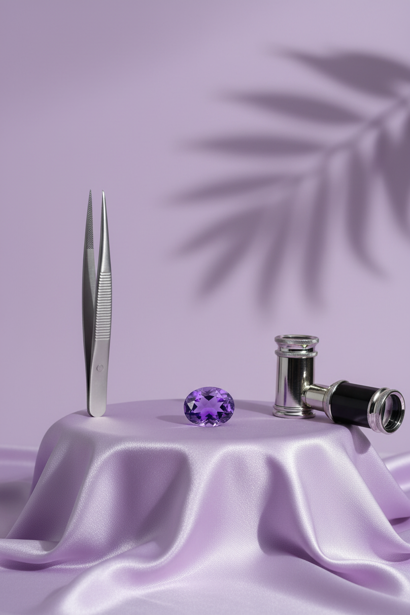 Amethyst Stone - 5 Carat Approx - Natural Healing Crystal for Calm and Clarity