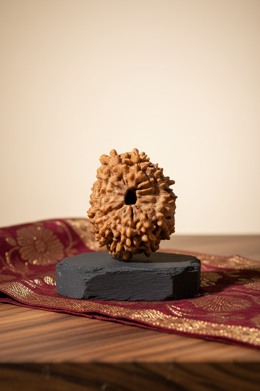 15 Mukhi Rudraksha Java Indonesian 20mm Regular Certified 5 - ManiMonk