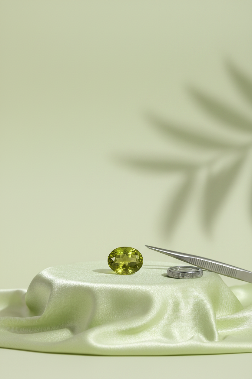 Peridot Stone 7 Carat | Natural Peridot Crystal for Mercury and Healing