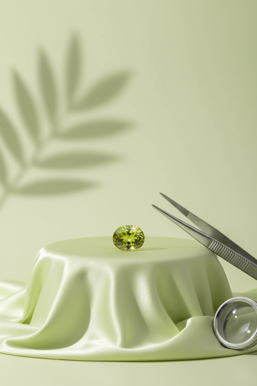 Peridot Stone 6 Carat | Natural Peridot Crystal for Mercury and Healing