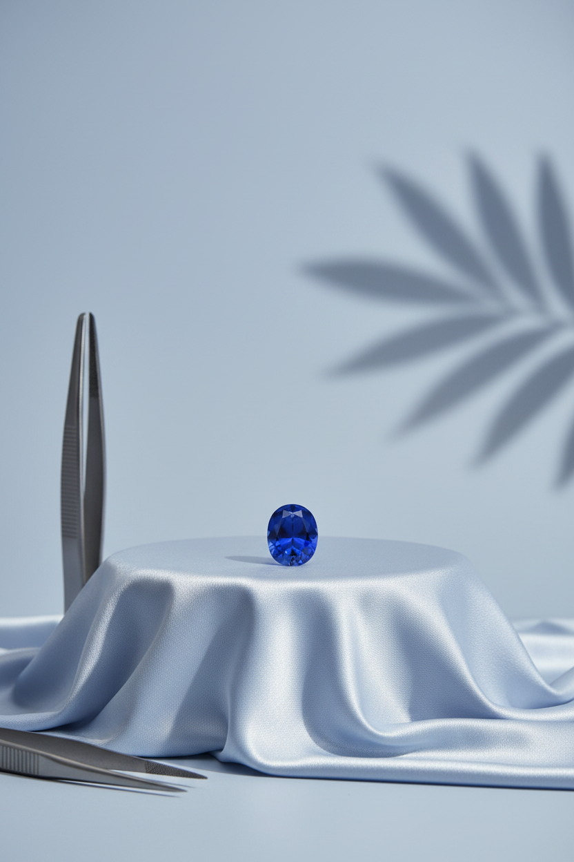 Natural Blue Sapphire Stone – 7 Carat | Certified Loose Gemstone