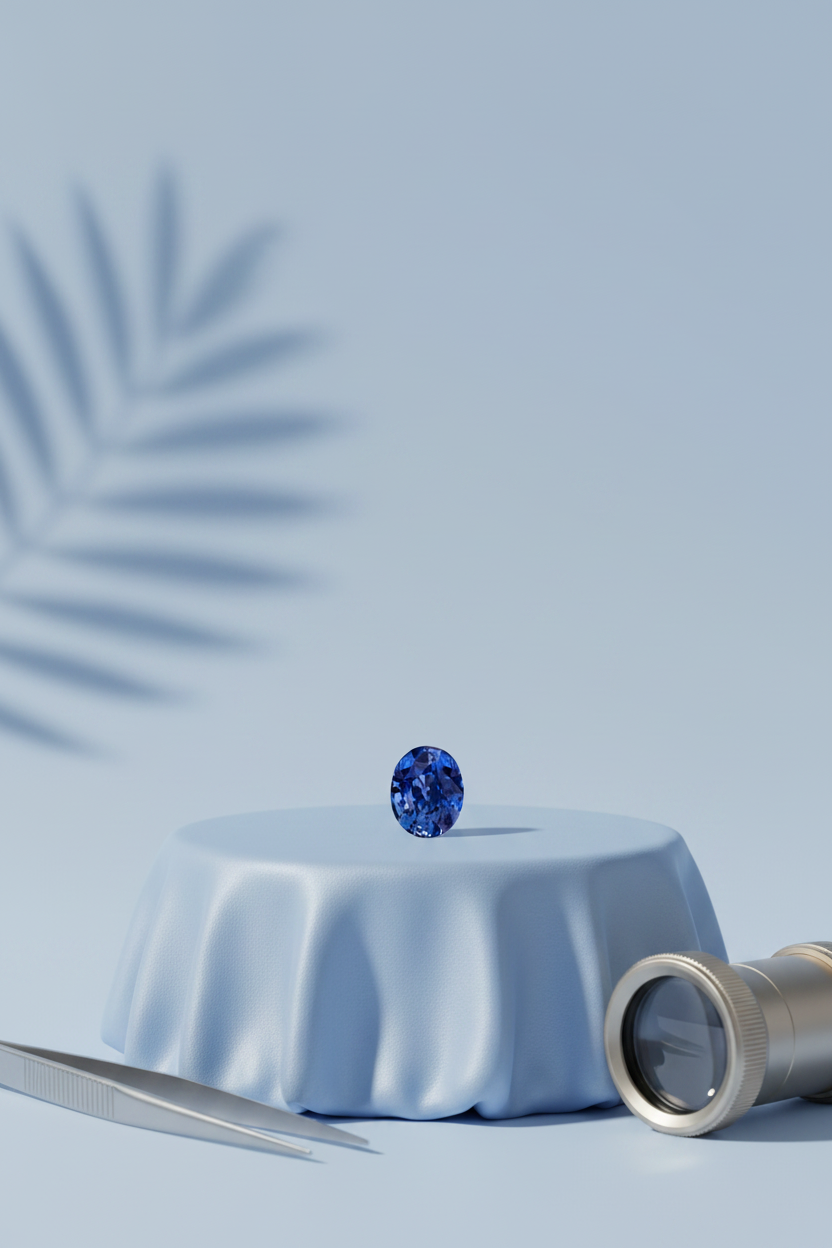 Natural Blue Sapphire Stone – 5 Carat | Certified Loose Gemstone