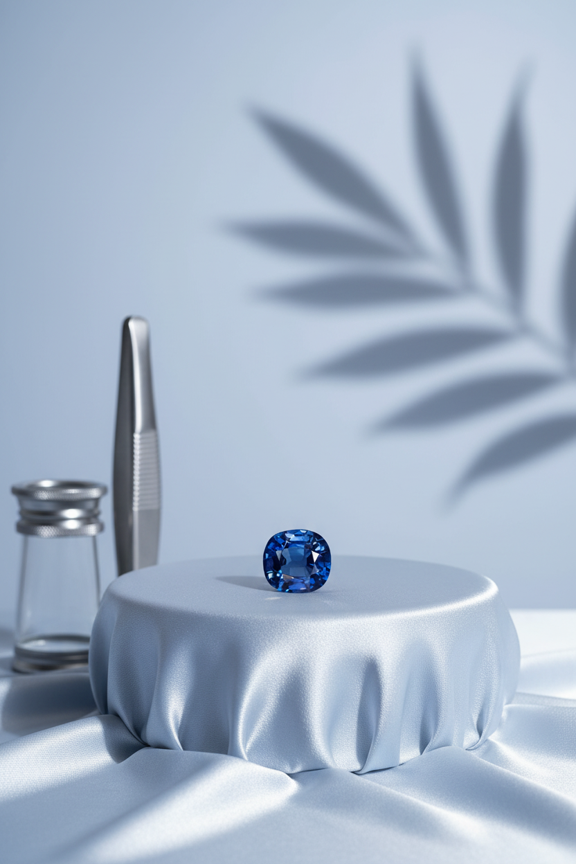 Natural Blue Sapphire Stone – 4 Carat | Certified Loose Gemstone