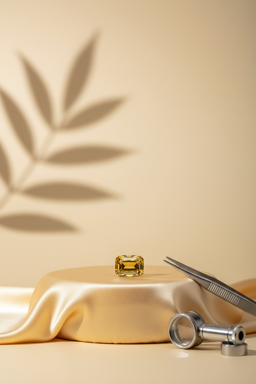 Natural Yellow Sapphire (Pukhraj) – 4 Carat | Jupiter Stone for Wealth, Wisdom & Luck