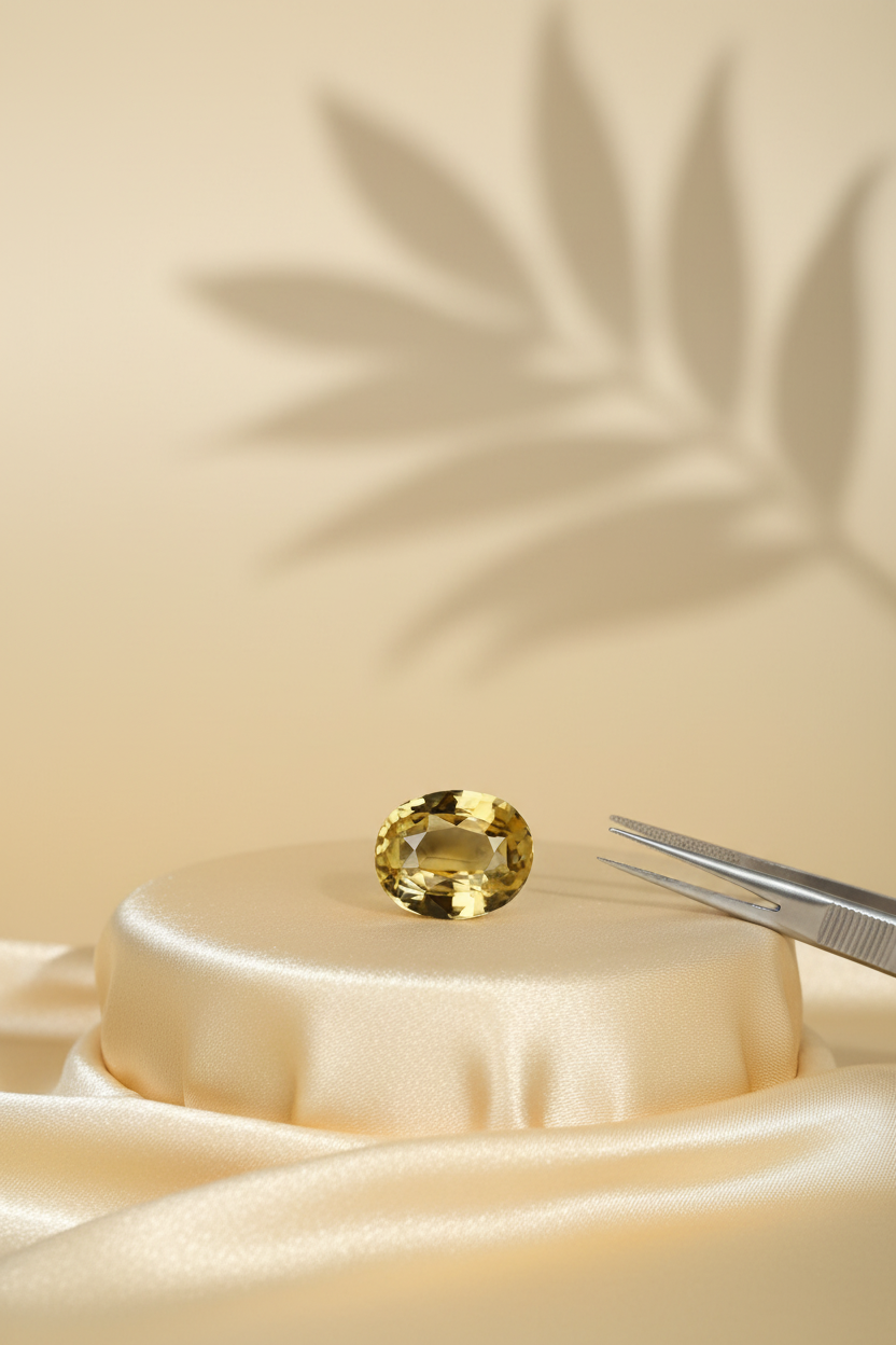 Natural Yellow Sapphire (Pukhraj) – 3 Carat | Jupiter Stone for Wealth, Wisdom & Luck