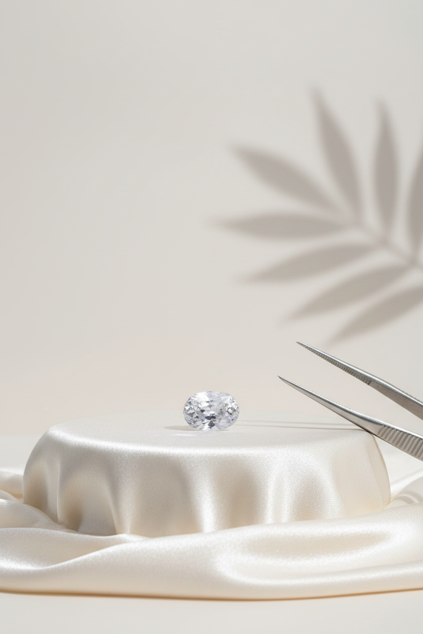 White Zircon Stone - 5 Carat Approx - Natural Gemstone for Venus