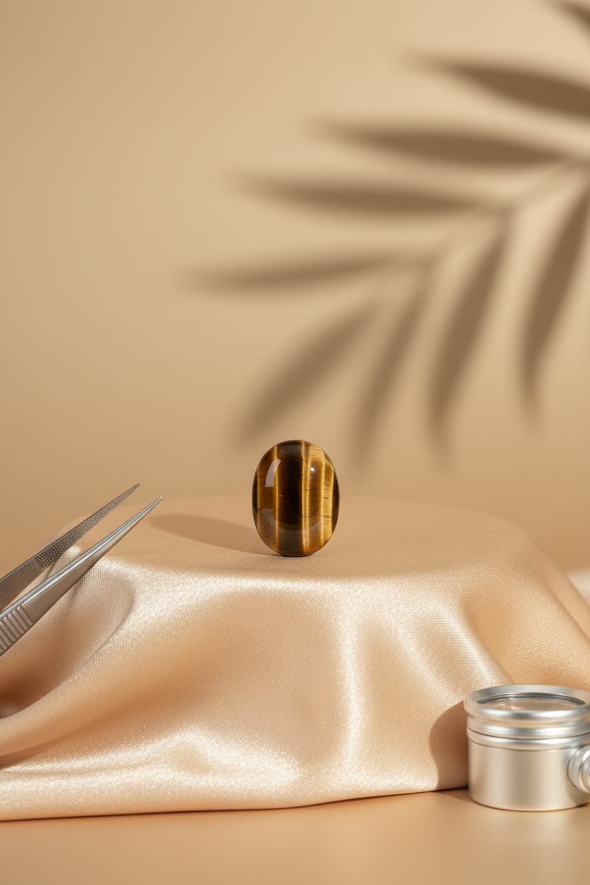 Tiger Eye Stone 5 Carat | Natural Crystal for Courage and Confidence - ManiMonk