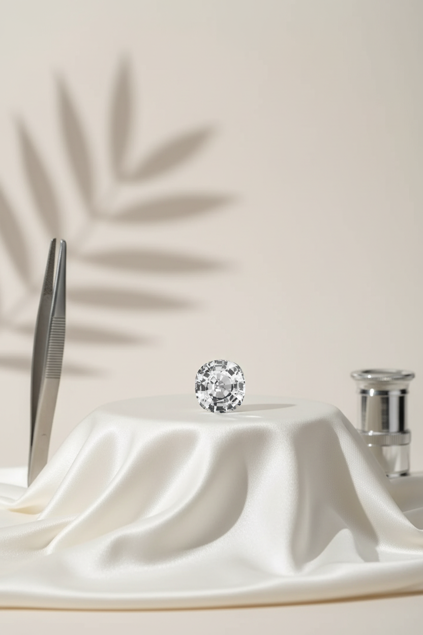 Natural White Sapphire Stone (Safed Pukhraj) - 6 Carat | Venus Gemstone