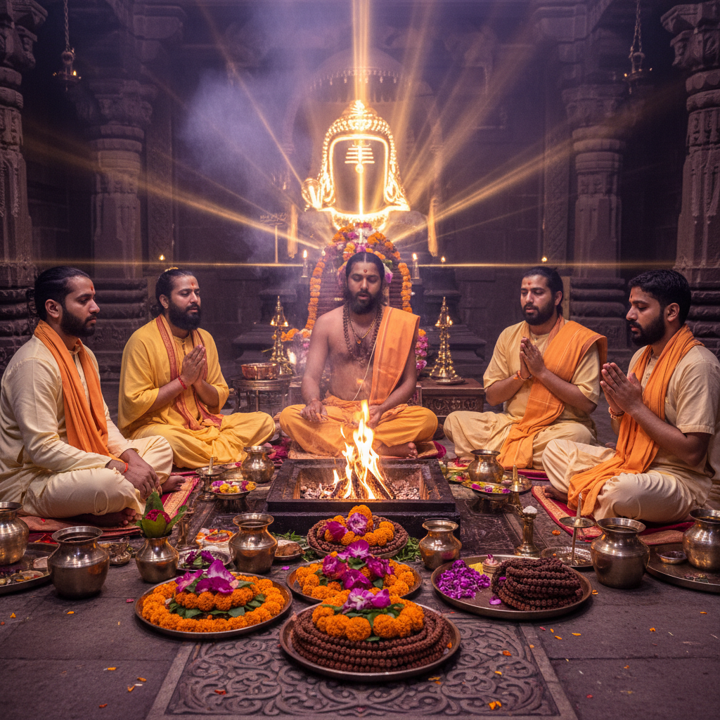 Jal Abhishek at Trimbakeshwar Temple