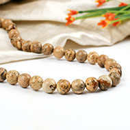 Picture Jasper Necklace (8 mm)-54 Beads