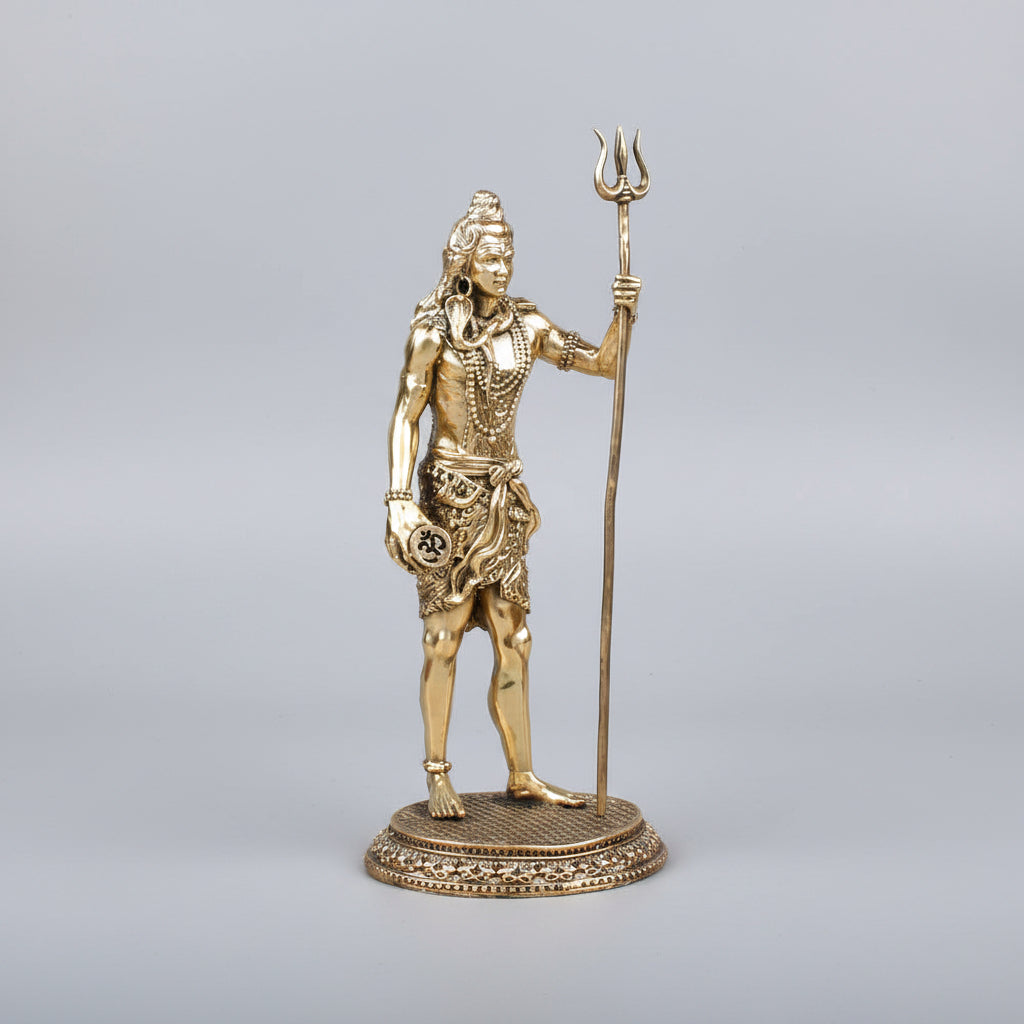 Standing Shiva Ashtadhatu Idol