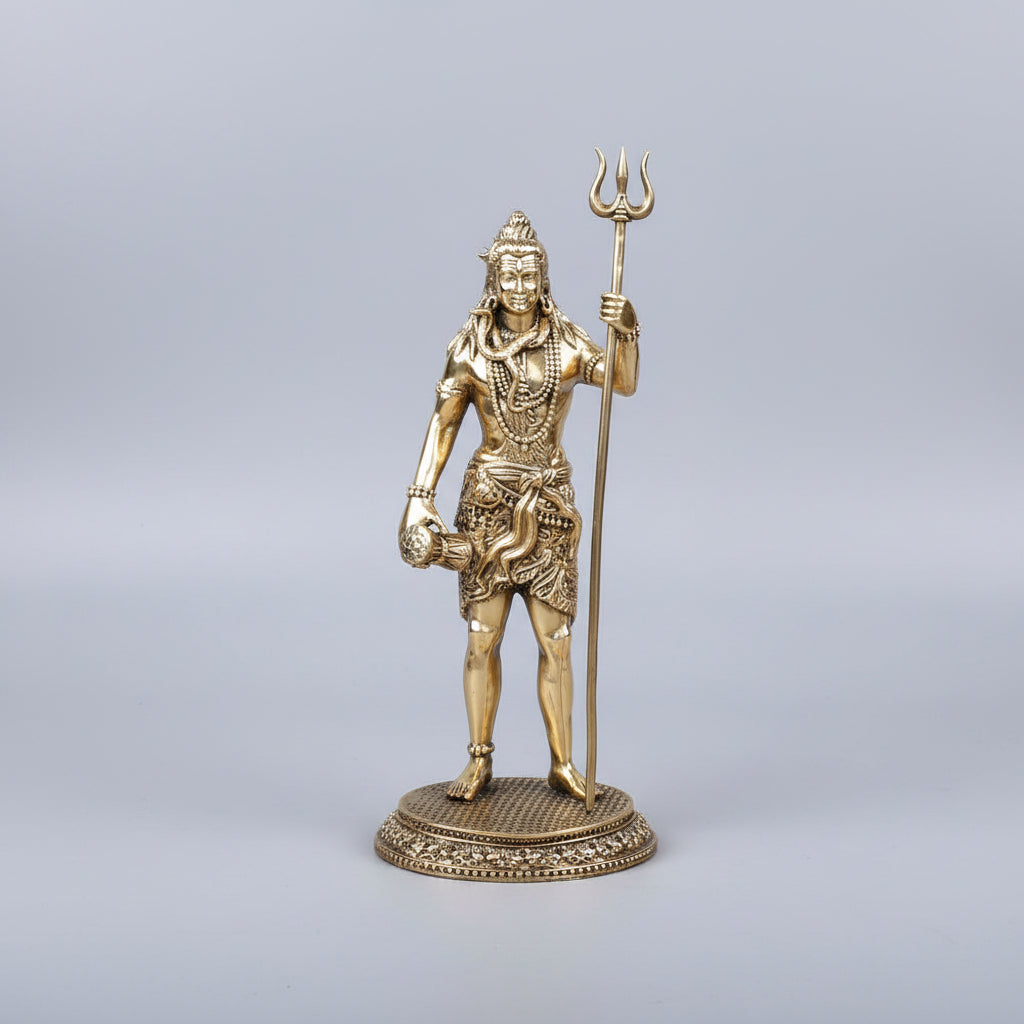 Standing Shiva Ashtadhatu Idol