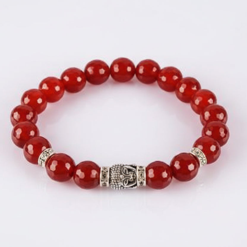 Red Carnelian Buddha Bracelet