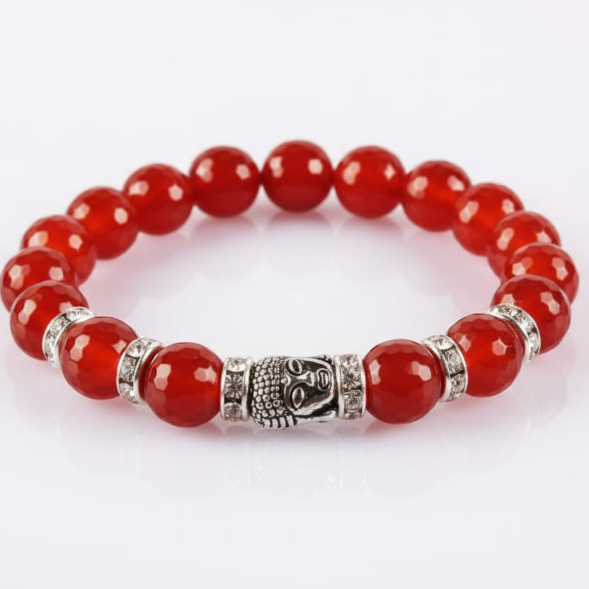 Red Carnelian Buddha Bracelet