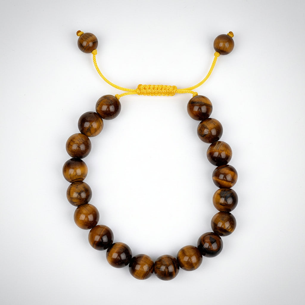 Tiger Eye Adjustable Thread Bracelet-10 mm